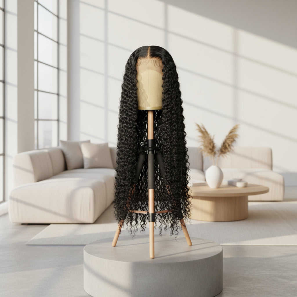 Deep Wave Lace Front Wig — product view