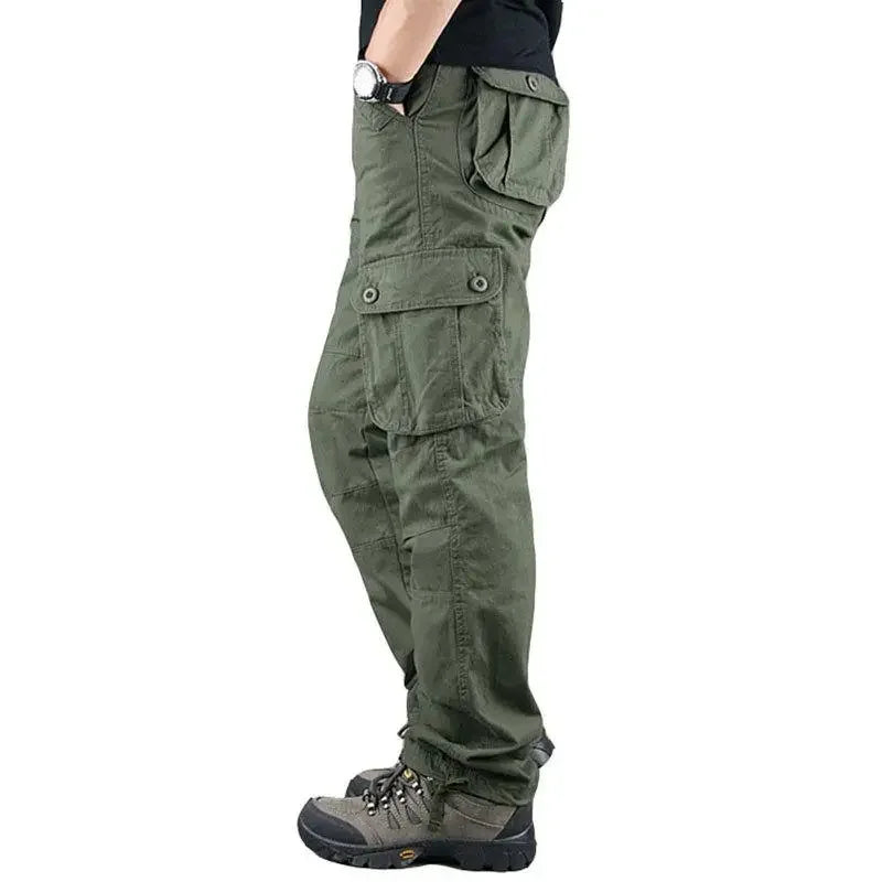 Men's Tactical Cargo Pants - Cotton Camouflage for Work & Outdoor Wear — product view