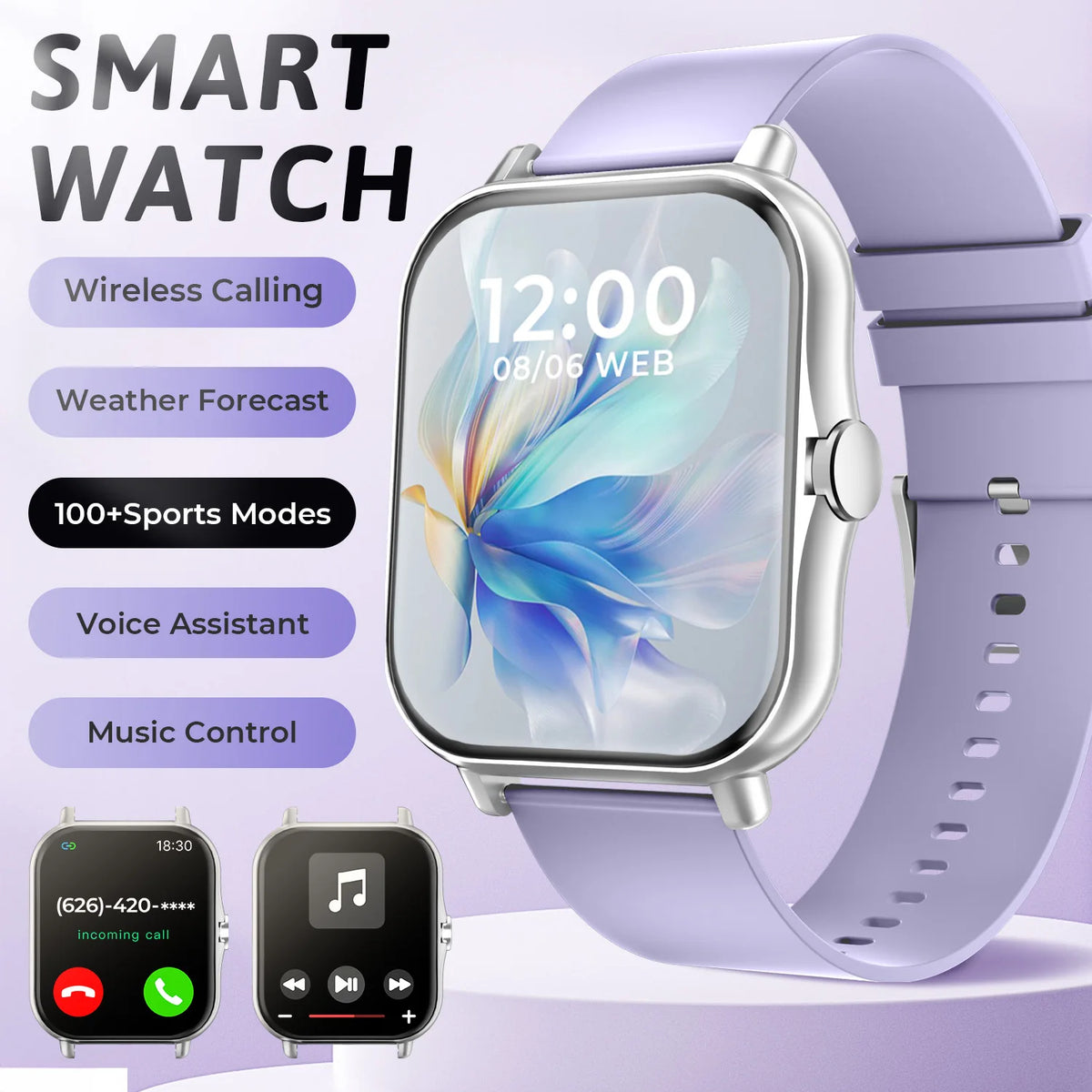Children's 1.83-Inch Calling Smartwatch with Sleep Features