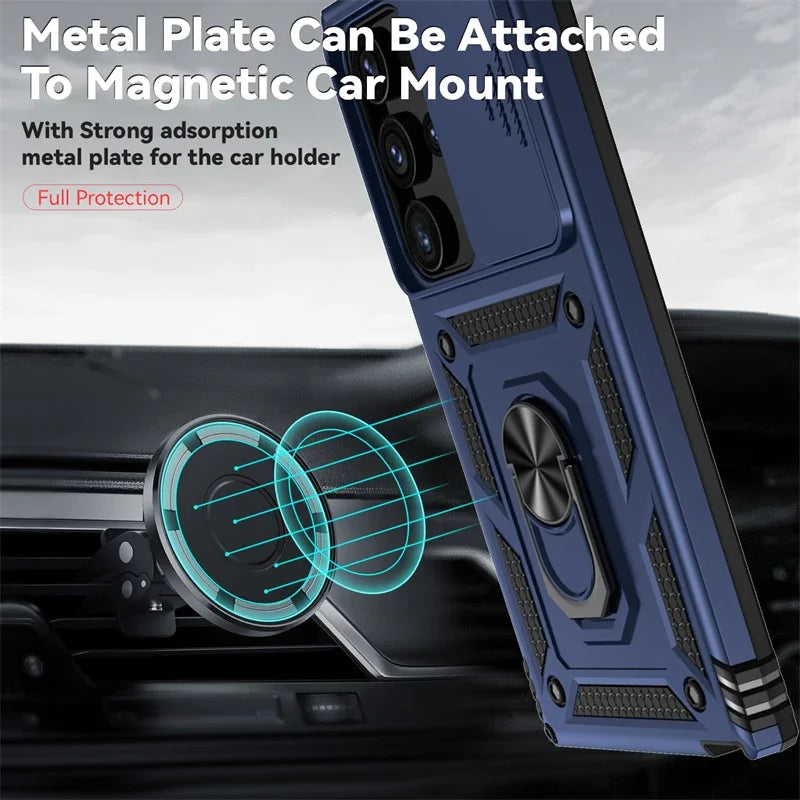 Ring Stand Phone Case for Samsung Galaxy S21, S21 Plus, S22 Ultra, S22, S22 Plus, S23 Ultra, A34 5G, A54 5G, S21 Fe, S21 Ultra, A55, A35, S24 Plus, S24 Ultra, S24, S23 Plus, S23 FE, S23