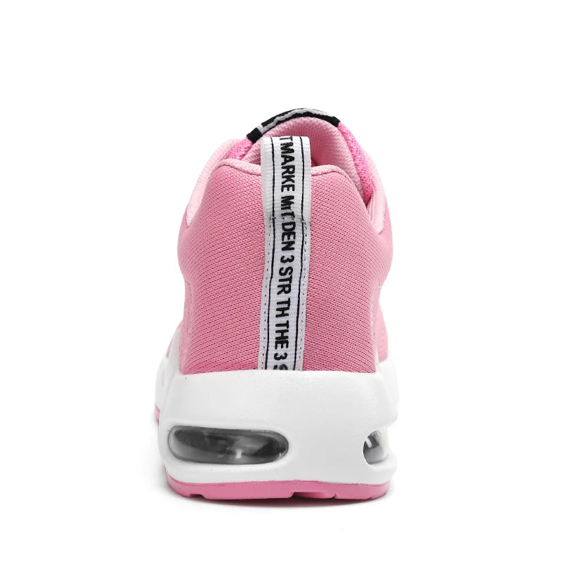 Women's Thick-Sole Mesh Walking Sneakers — product view
