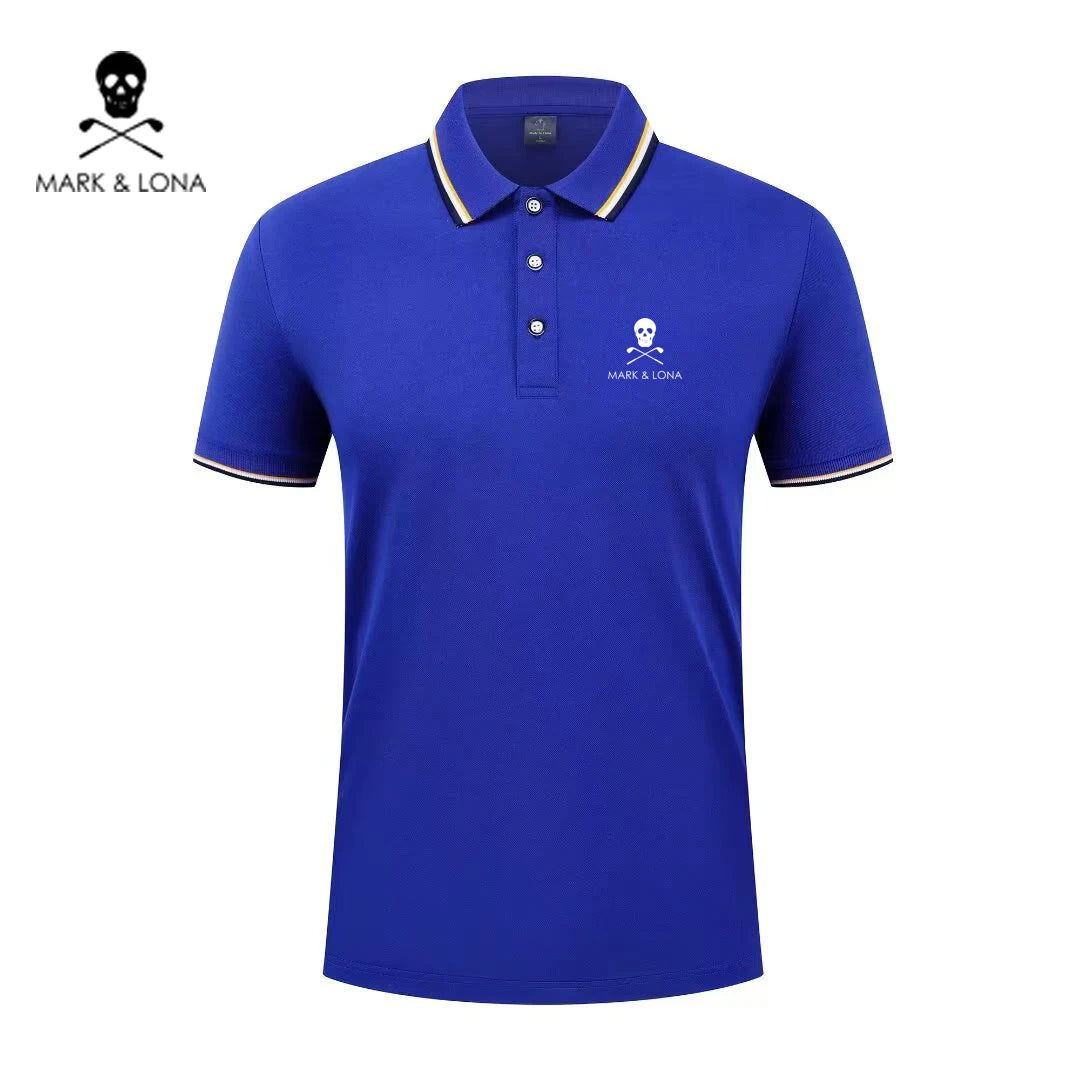 Men's Graphic Print Short-Sleeve Polo Shirt