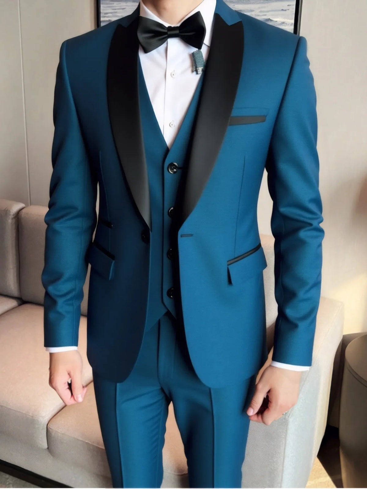 Men's Three-Piece Wedding Suit