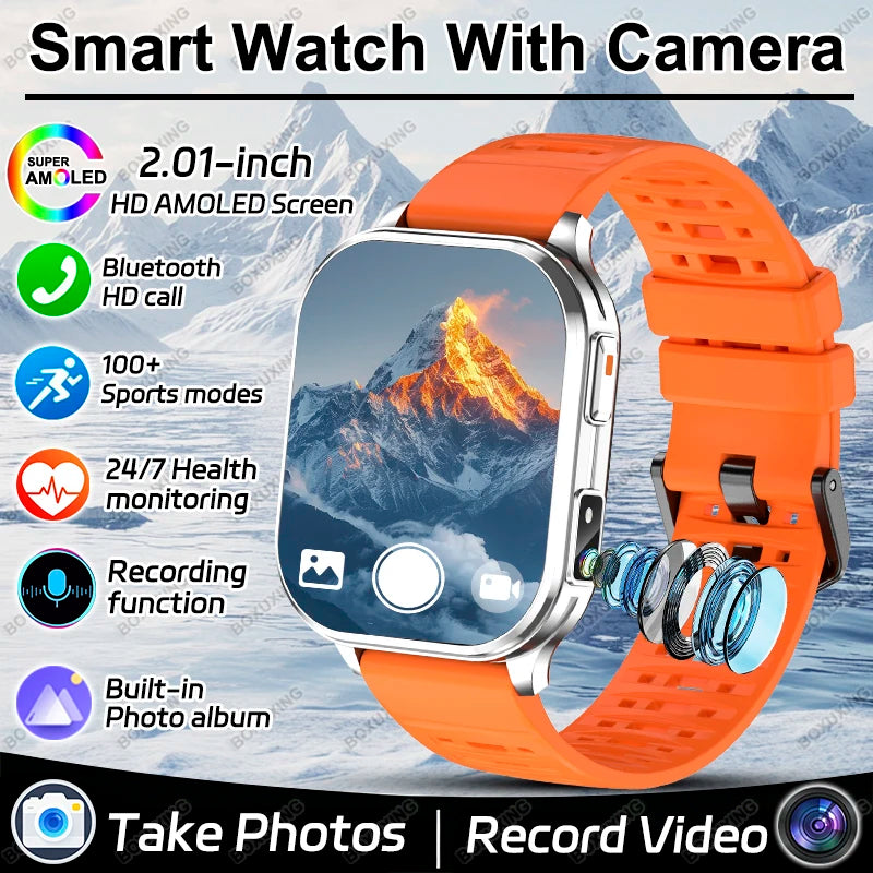 2.01-Inch Calling Smartwatch with Flashlight