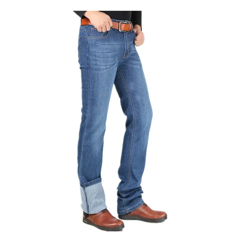 Men's Blue Slim Fit Stretch Denim Jeans — product view