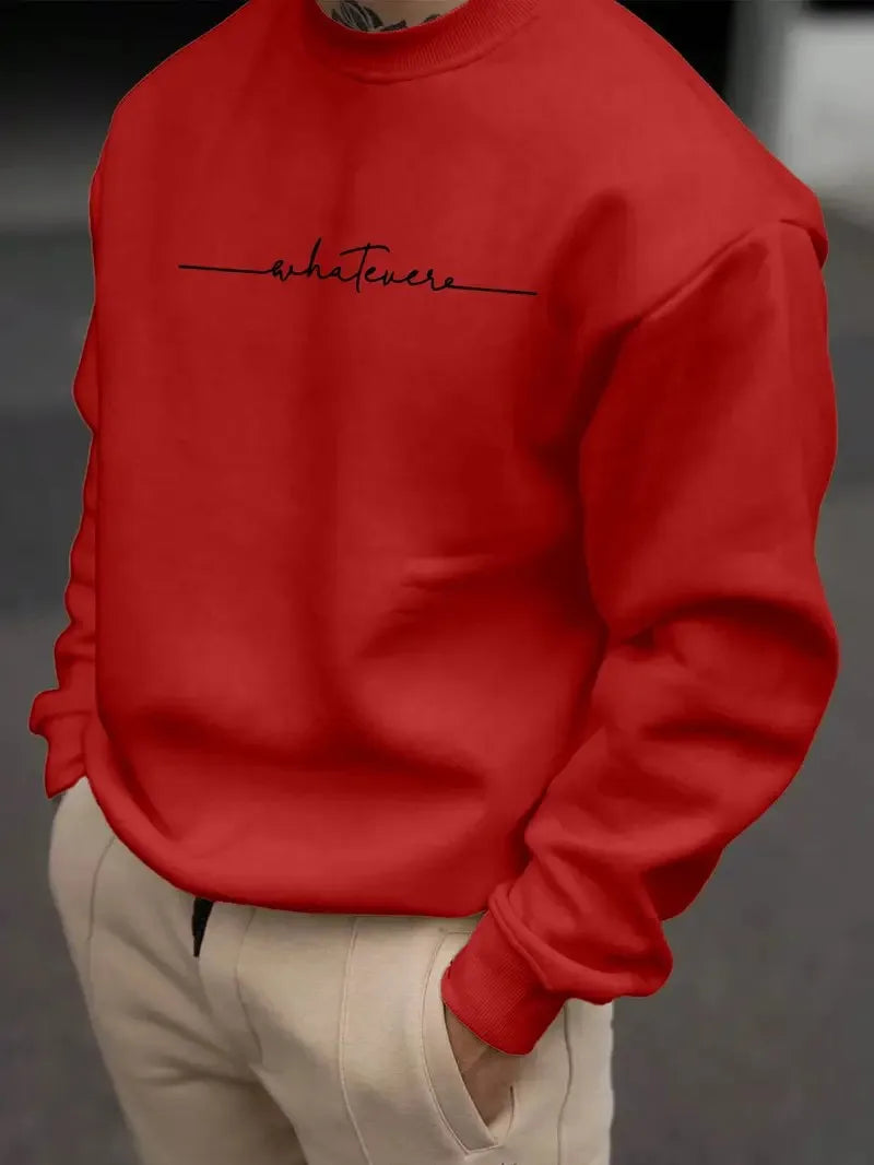 Men's Letter Print Casual Hoodie
