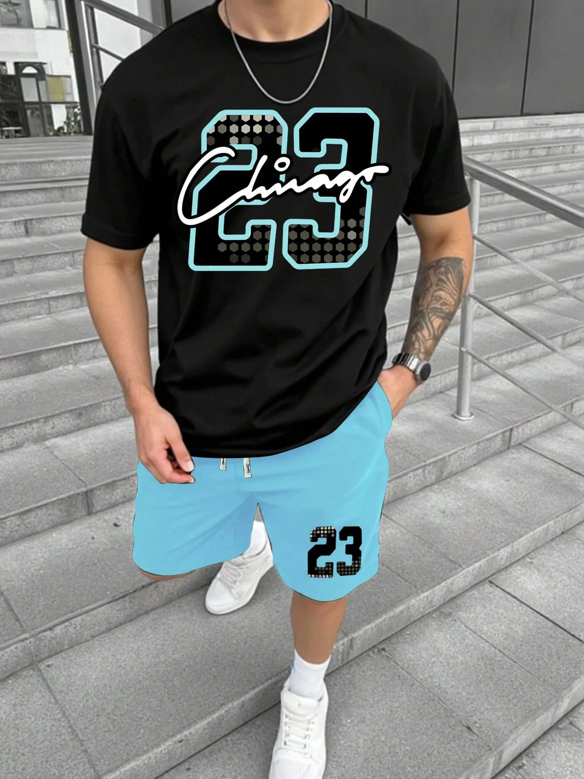 Men's Top & Shorts Set