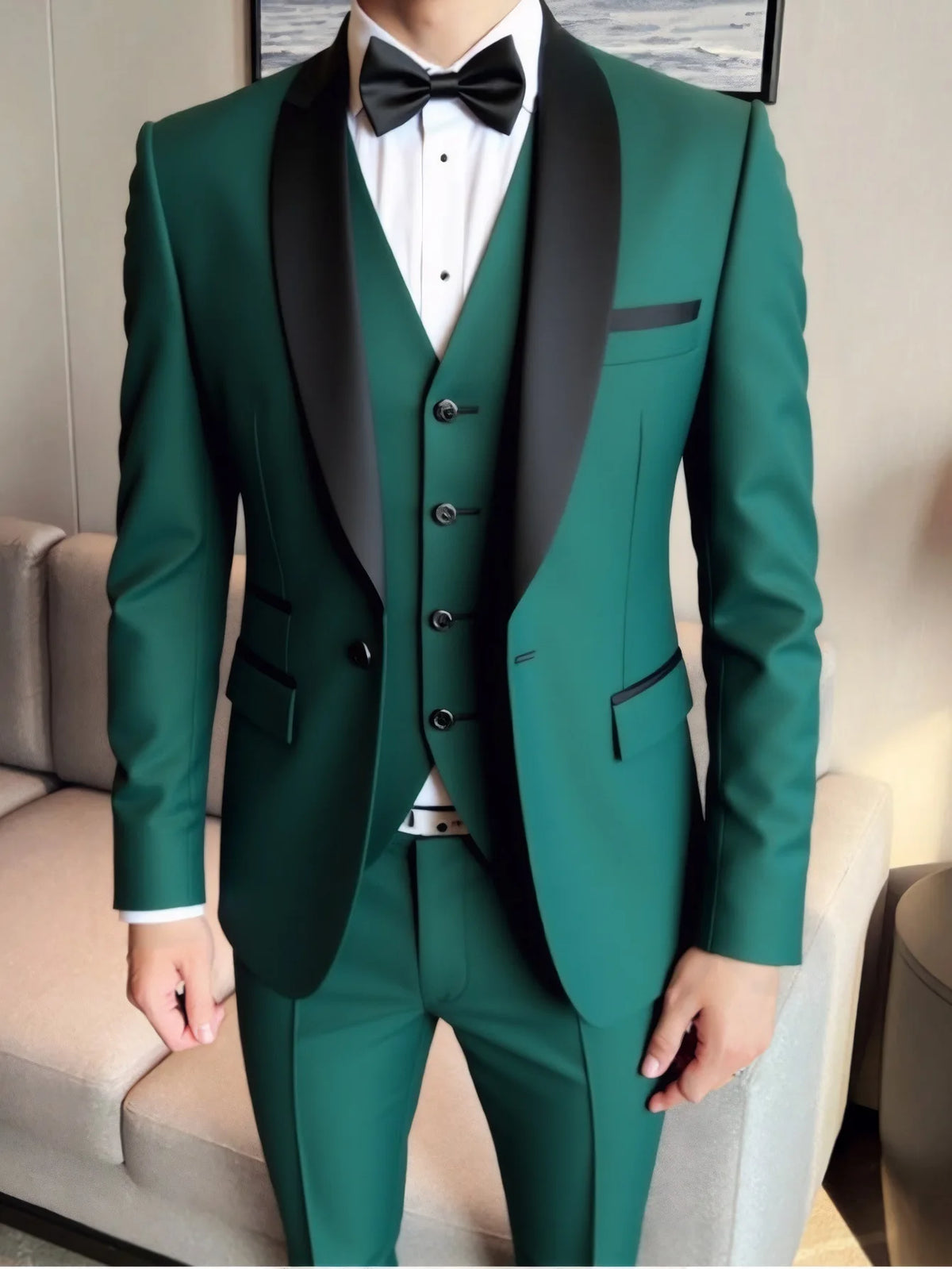 Men's Three-Piece Wedding Suit