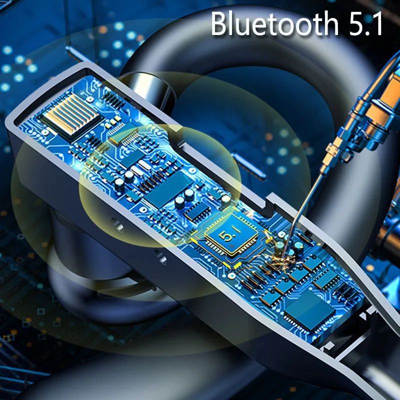 Single-Ear Bluetooth Business Headset with Charging Case