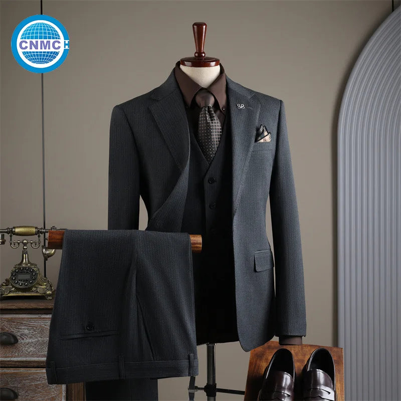Men's Single-Breasted Two-Piece Suit Set — product view