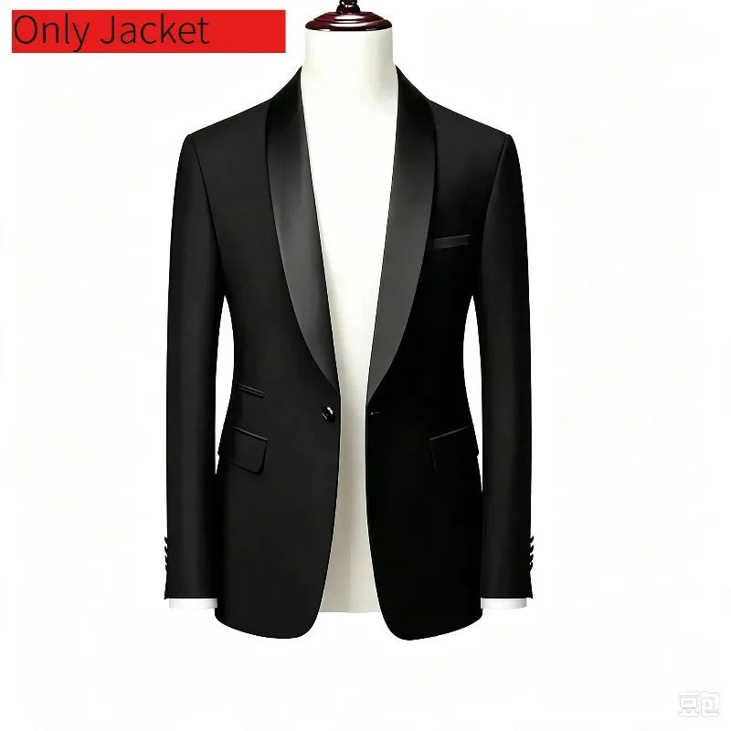 Men's One-Button Slim Fit Suit & Blazer Options