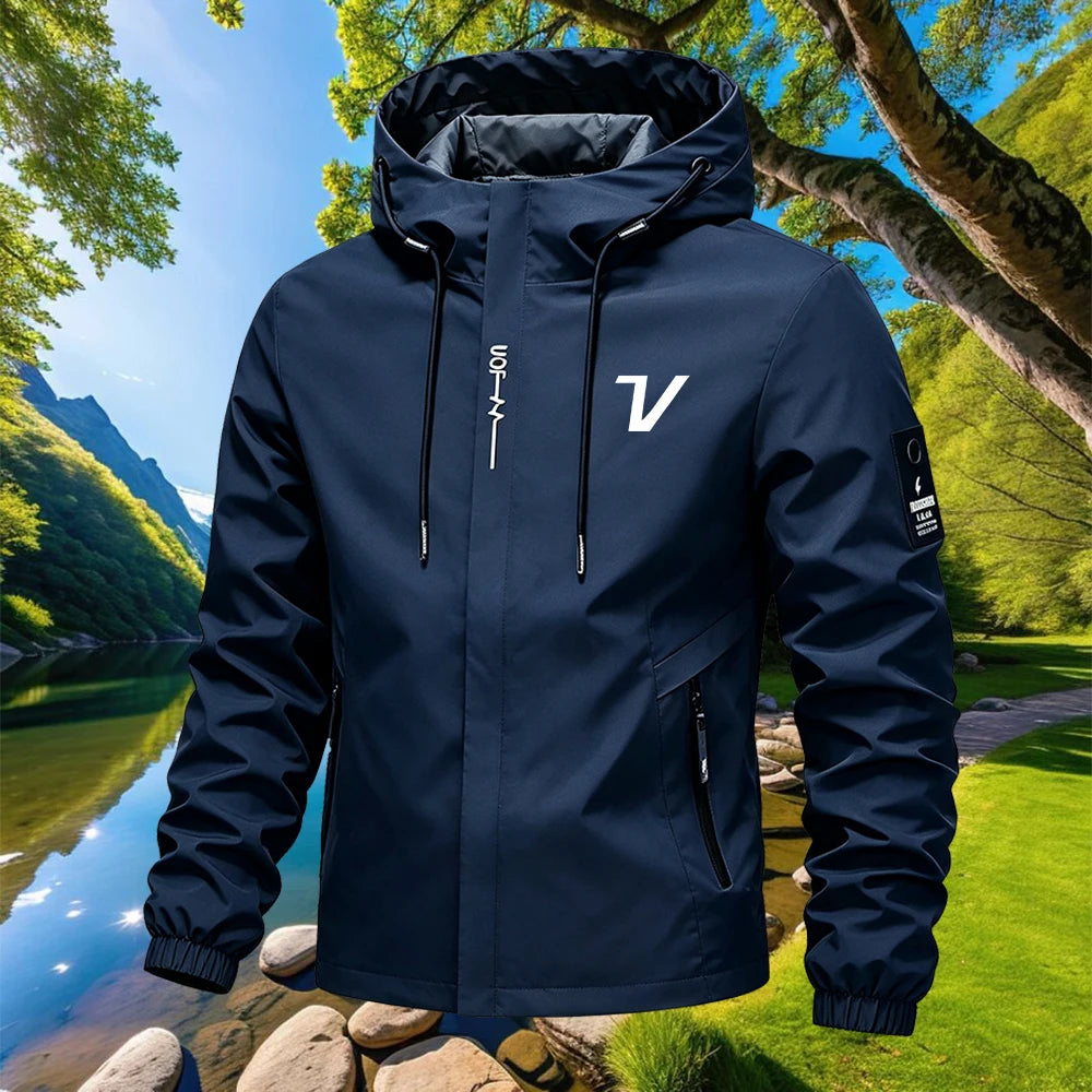 Men's Hooded Zip-Up Jacket
