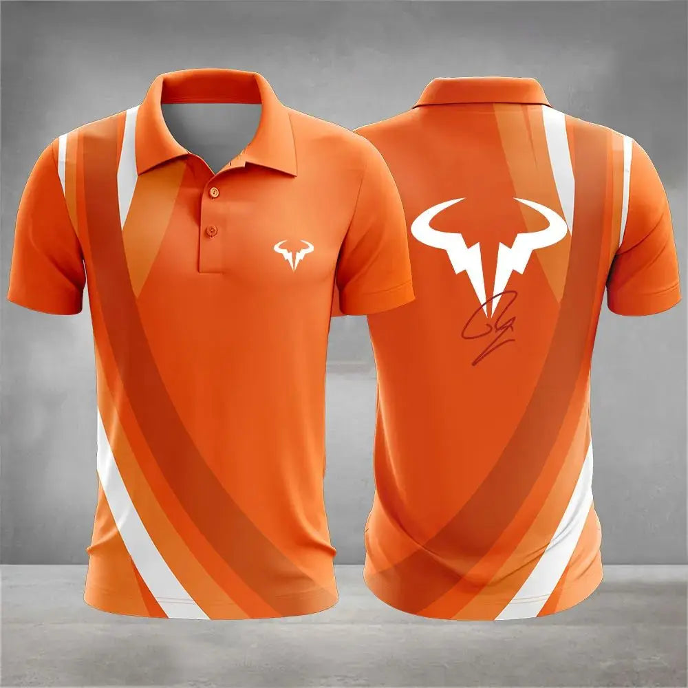 Men's Graphic Print Polo Shirt