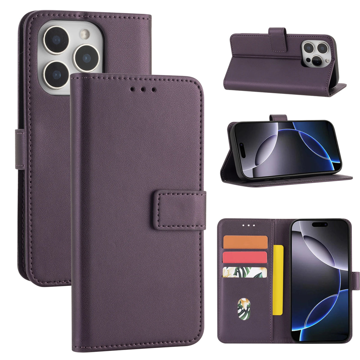 Classic Flip Wallet Phone Case for iPhone SE (2020), iPhone SE (2022), iPhone 13, iPhone 12 Pro, iPhone 15 Plus, iPhone 13 mini, iPhone 16e, iPhone 12 mini, iPhone XR, iPhone XS, iPhone 13 Pro Max, iPhone 13 Pro, iPhone 14 Plus & More Models