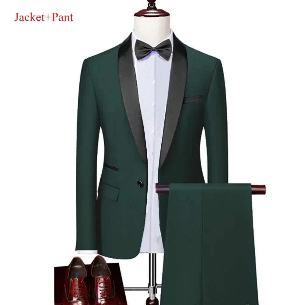 Men's Black 3-Piece Suit Set — product view