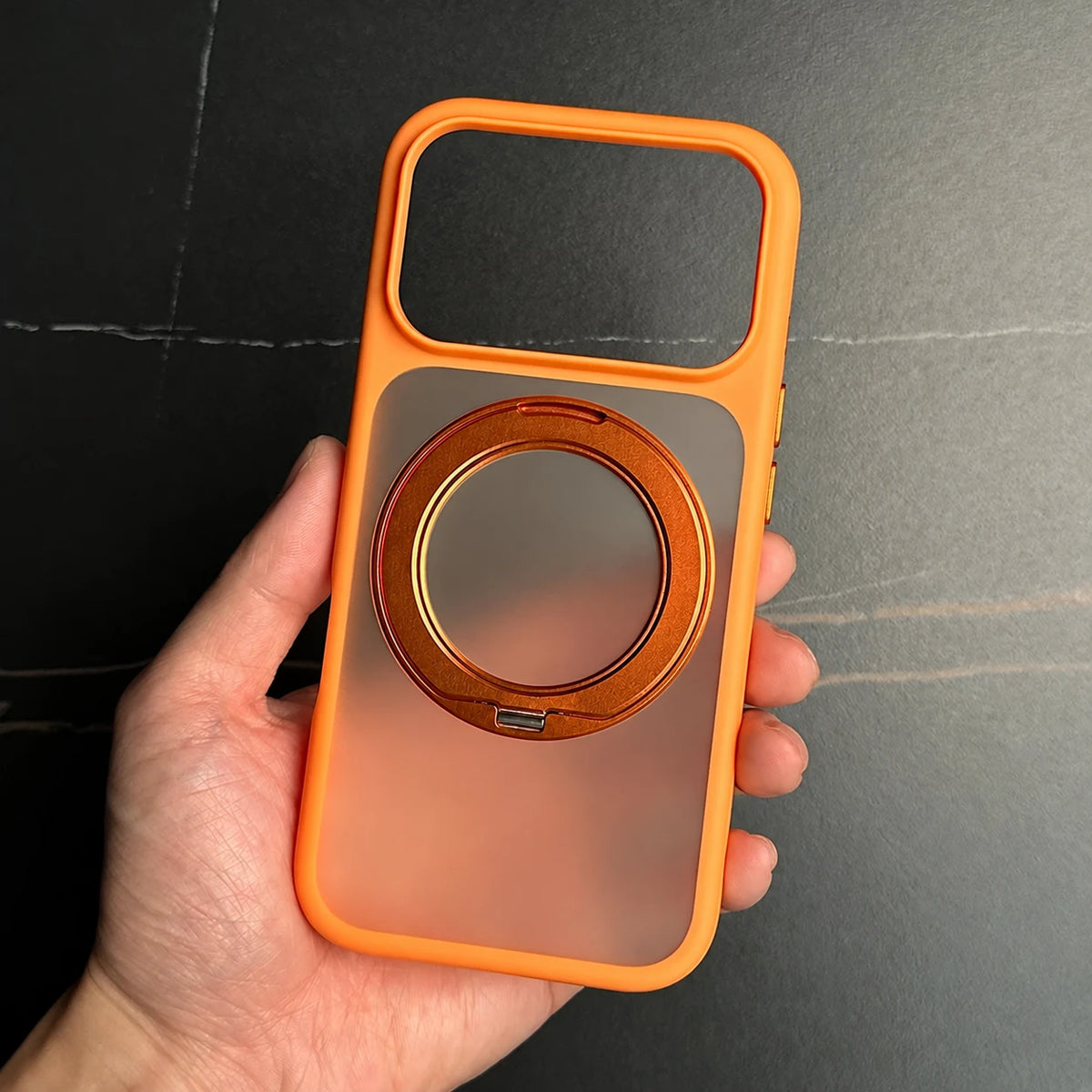 Matte Clear Magnetic Ring Phone Case for iPhone 17 Pro, iPhone 17 Pro Max, iPhone 18 Pro, iPhone 18 Pro Max