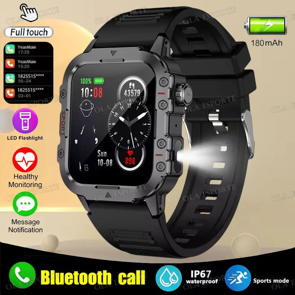 Outdoor 1.44-Inch Calling Smartwatch with Flashlight