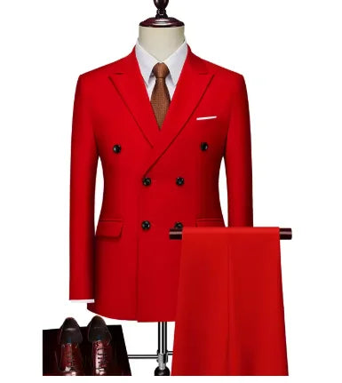 Men's Double-Breasted Blazer & Trouser Set