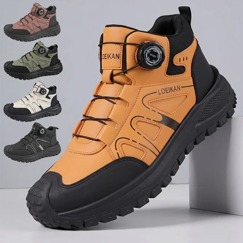 Unisex High-Top Chunky Sole Dial Closure Sneakers