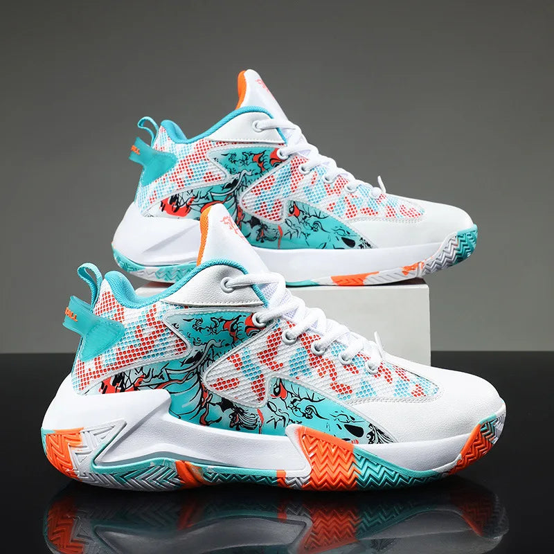 Men's Basketball-Style Athletic Sneakers