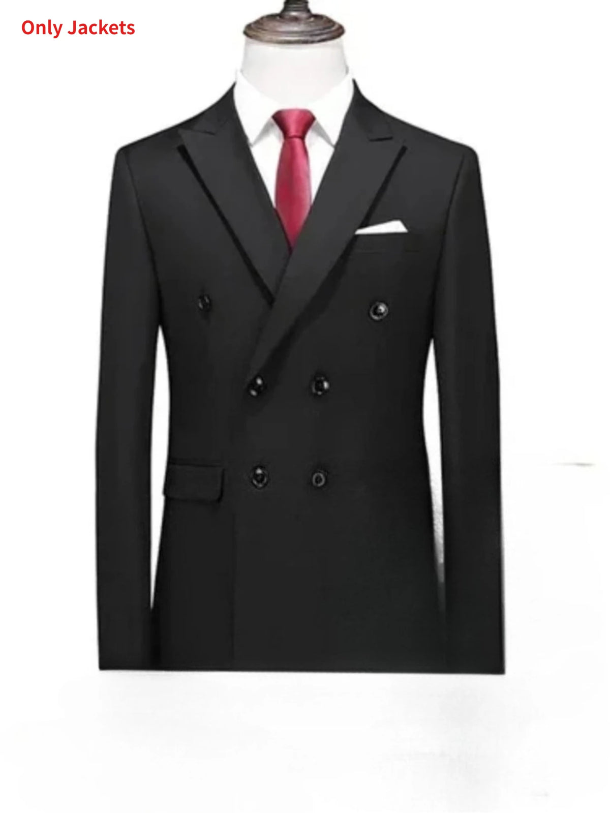 Men's Slim-Fit Double-Breasted Suit Set — product view