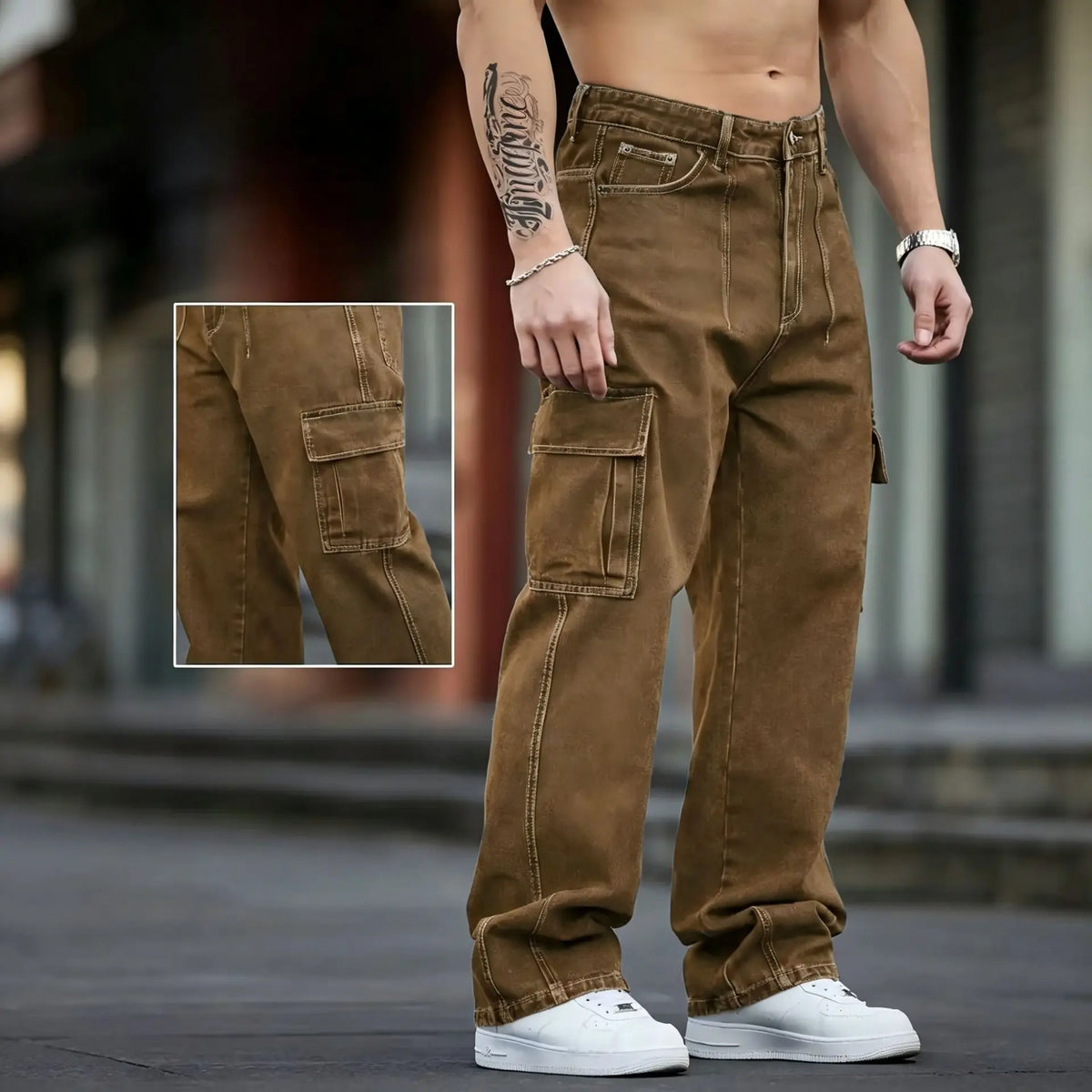 Men's Cargo Pants for Work & Outdoor Wear — product view