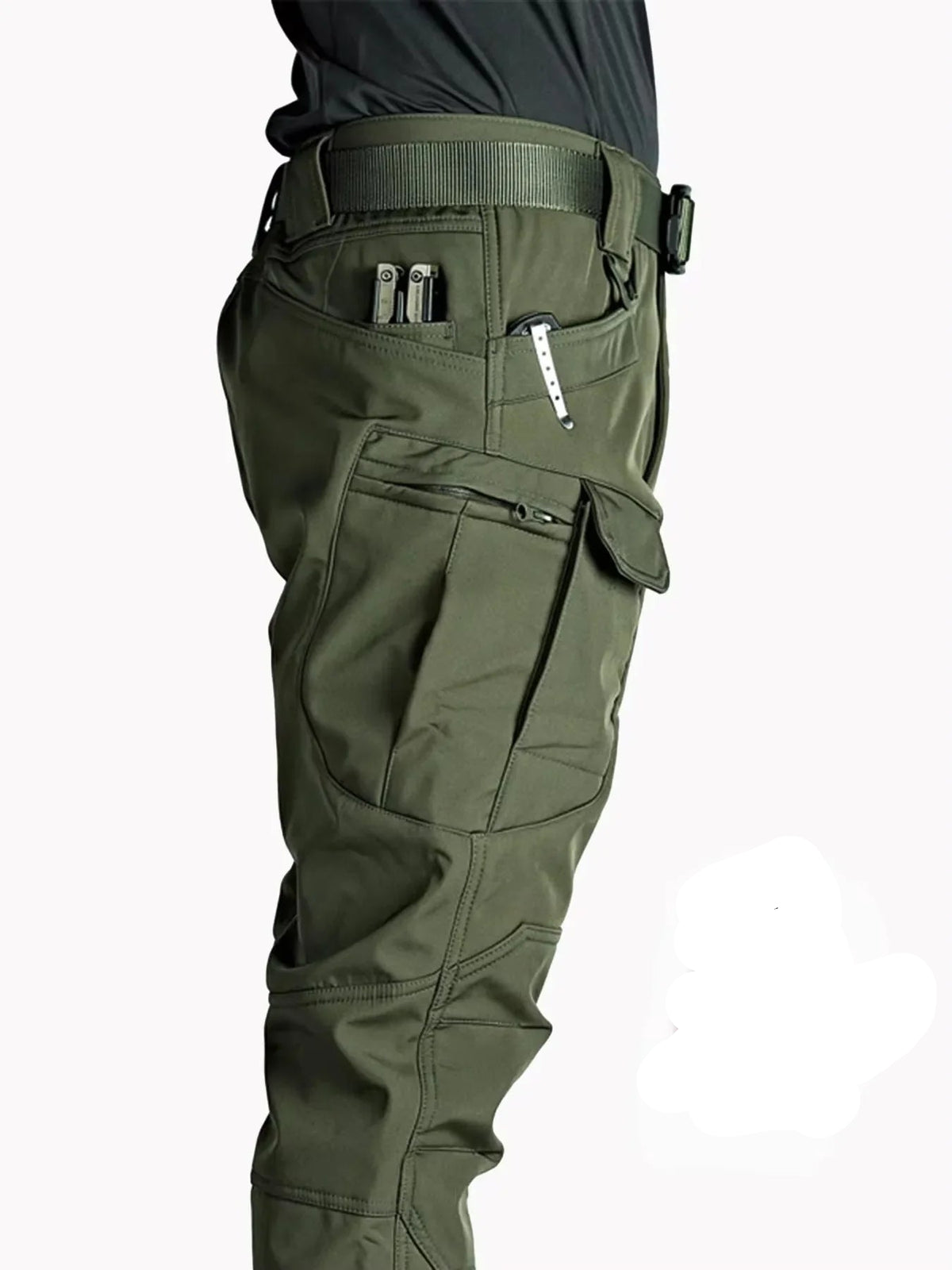 Men's Cargo Pants - Multi-Pocket Stretch Softshell — product view