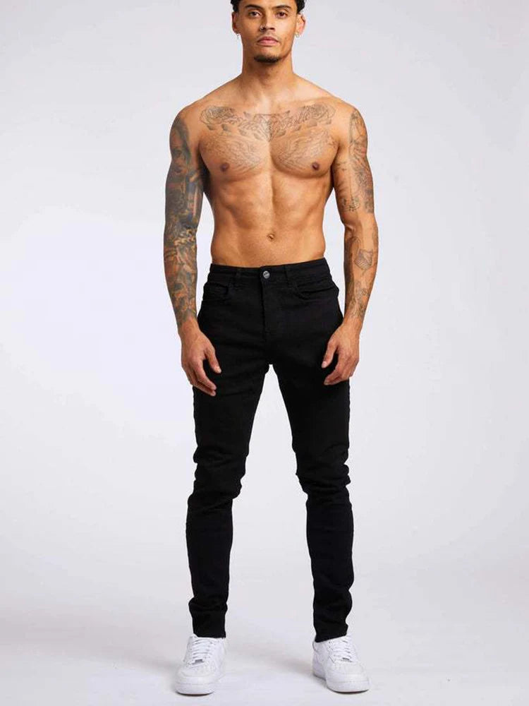 Men's Wide-Leg Stretch Denim Jeans — product view
