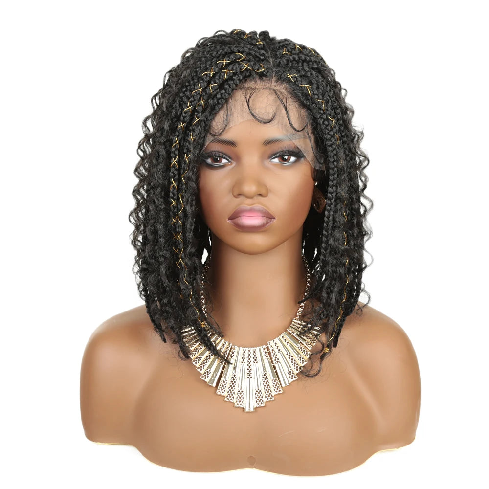 Women's Box Braided Synthetic Wig — product view