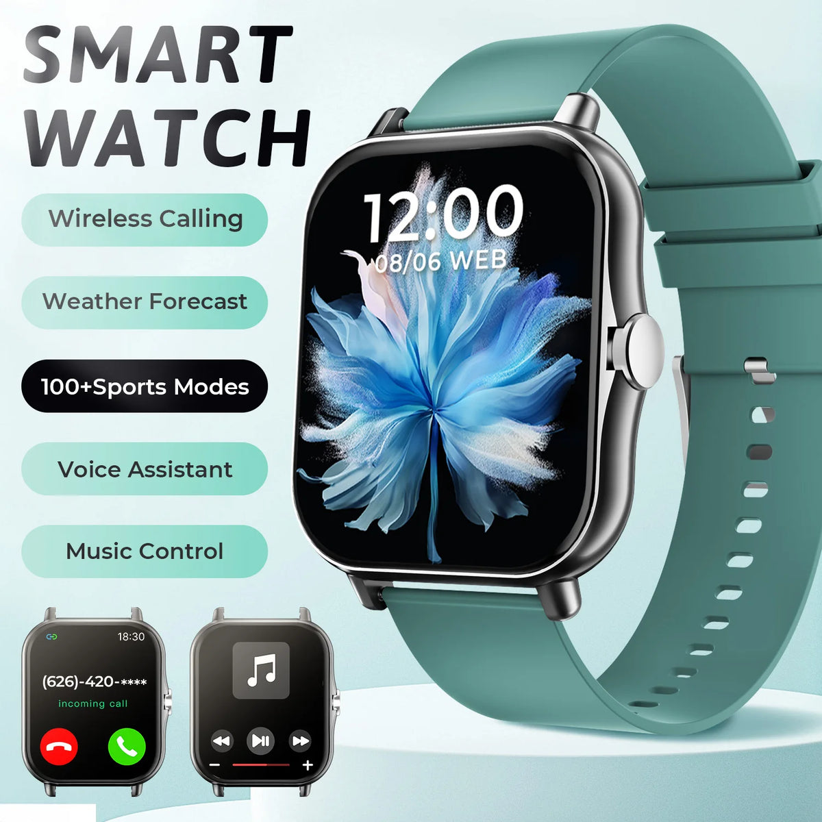 Children's 1.83-Inch Calling Smartwatch with Sleep Features