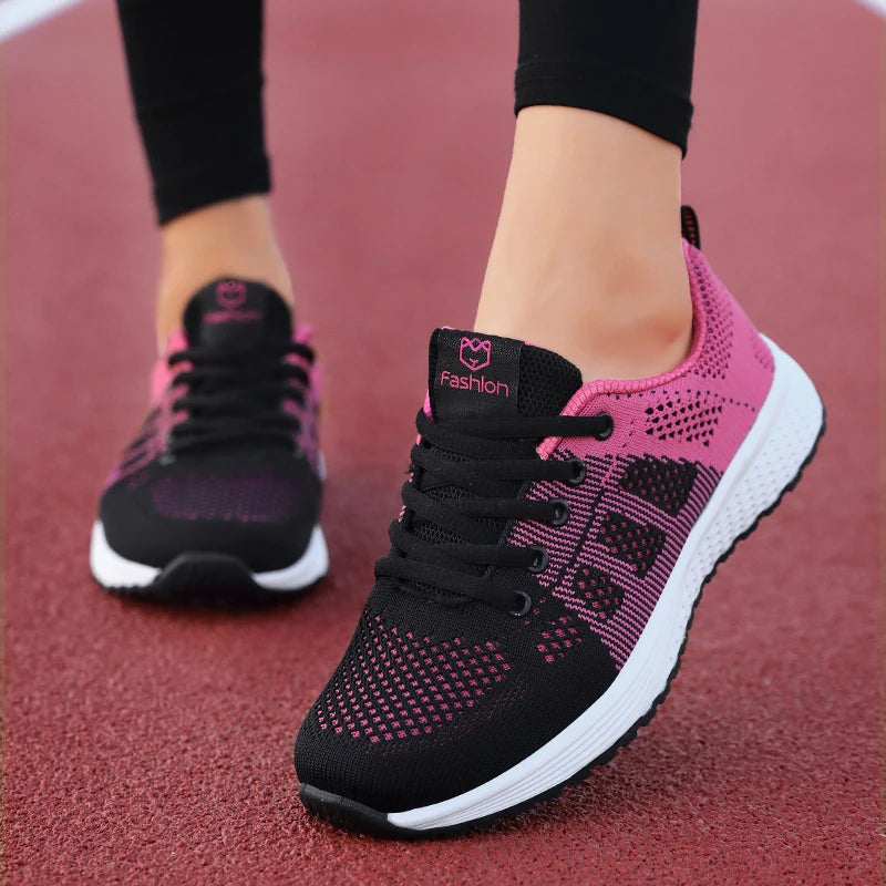 Breathable Lace-Up Walking Shoes — product view