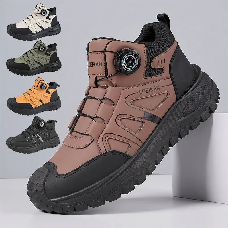 Unisex High-Top Chunky Sole Dial Closure Sneakers