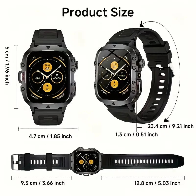 1.83-Inch Calling Smartwatch with Message Alerts