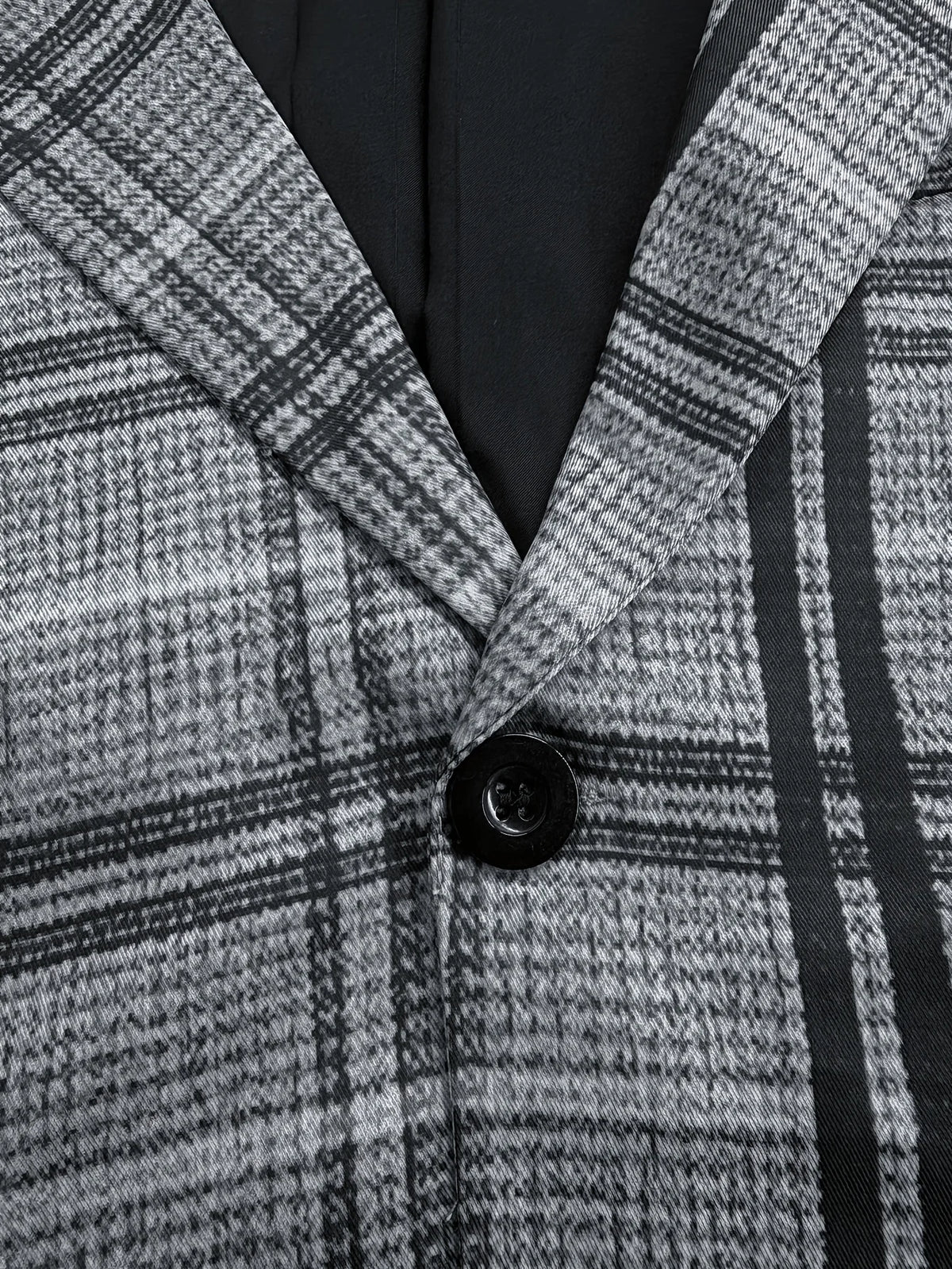 Men's Grey Plaid Suit Set — product view