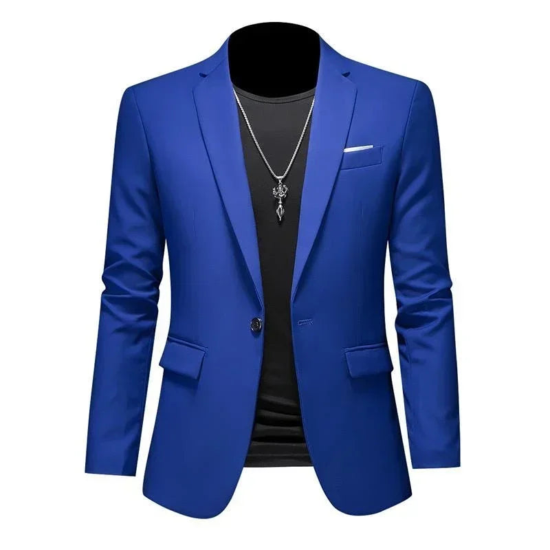 Men's Solid-Colour Business Blazer