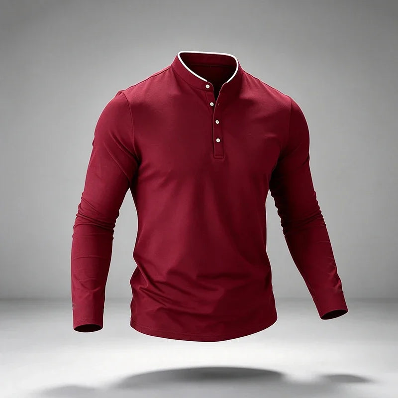 Men's Long-Sleeve Polo Shirt