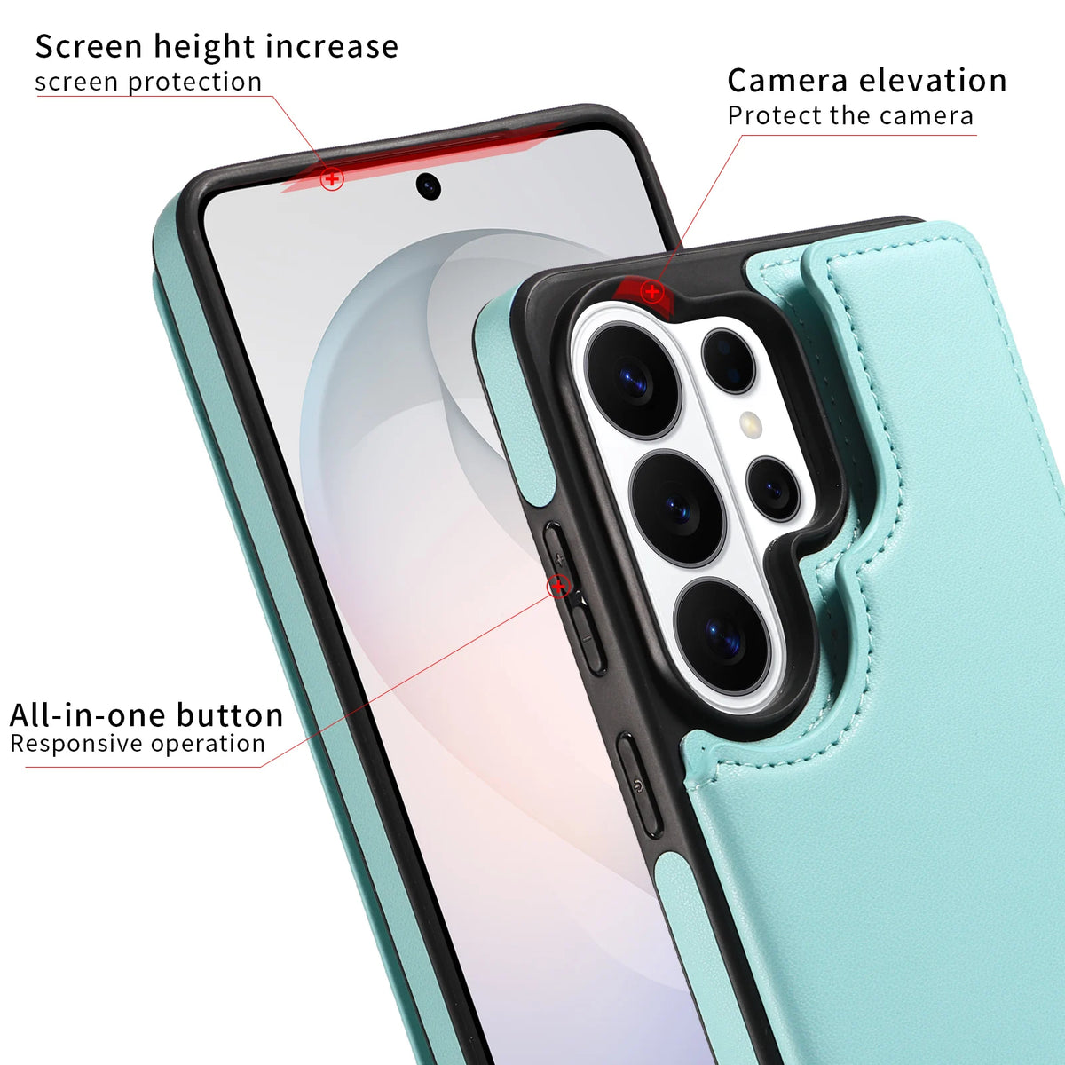 Flip Wallet Phone Case with Card Slots for Samsung Galaxy S23 FE, S23+, S24 Ultra, S24, S22 Ultra 5G, S22 5G, S23, S23 Ultra, S25 Ultra, S25+, S26 Ultra, S26+, S24+, S24 FE, S25 FE, S25, A17, A06, A36, A56, S26, A37, A57, A07, A14 & More Models