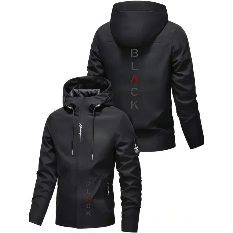 Men's Hooded Zip-Up Jacket