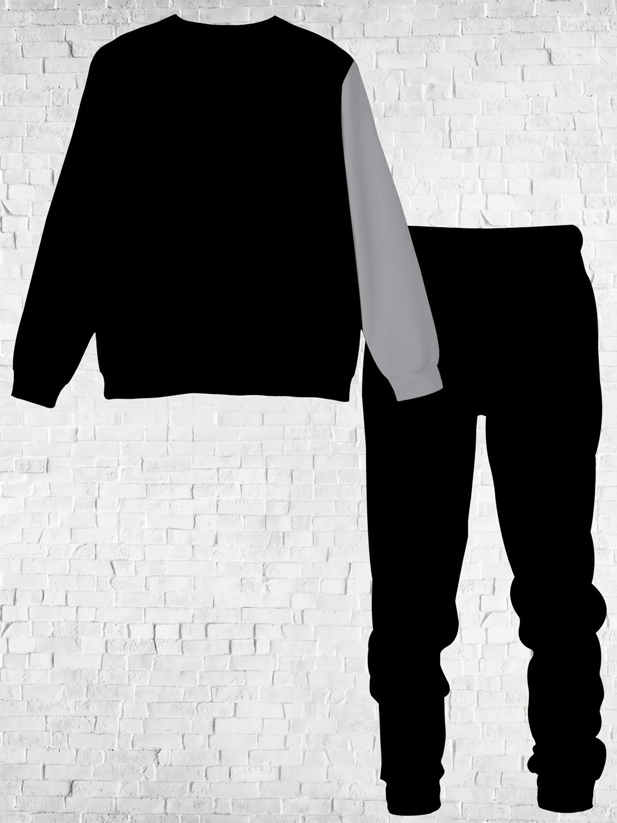 Men's Graphic Print Sweatshirt & Pants Set