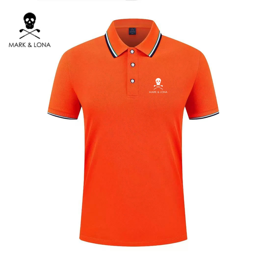 Men's Graphic Print Short-Sleeve Polo Shirt