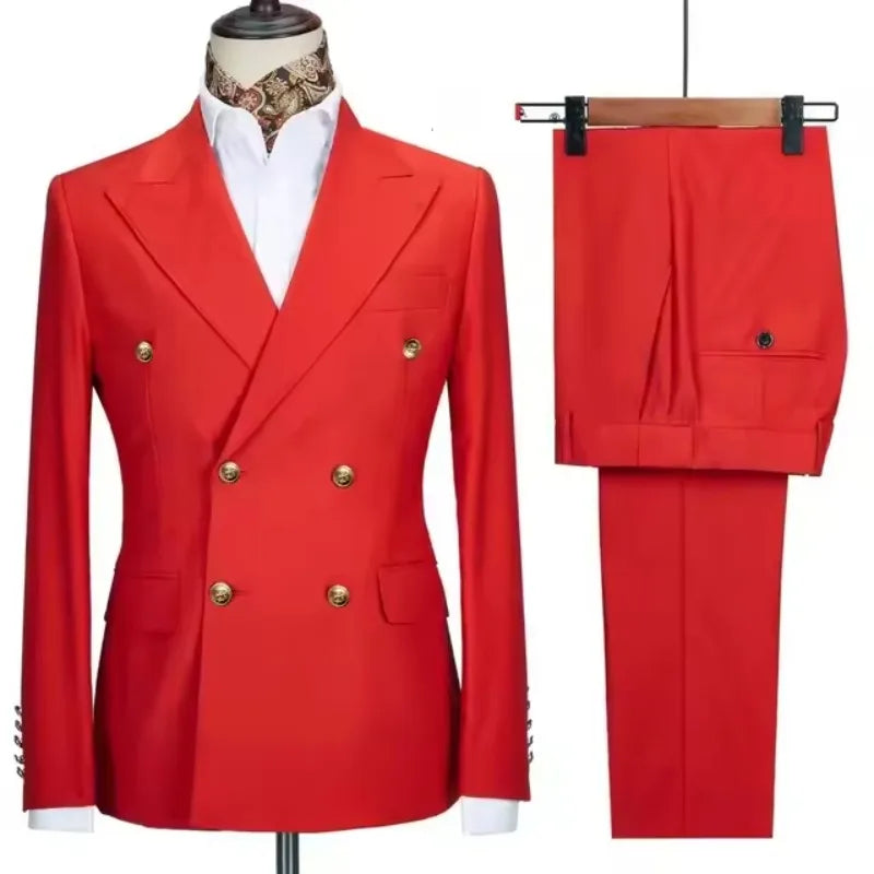 Men's Double-Breasted Blazer & Trouser Set