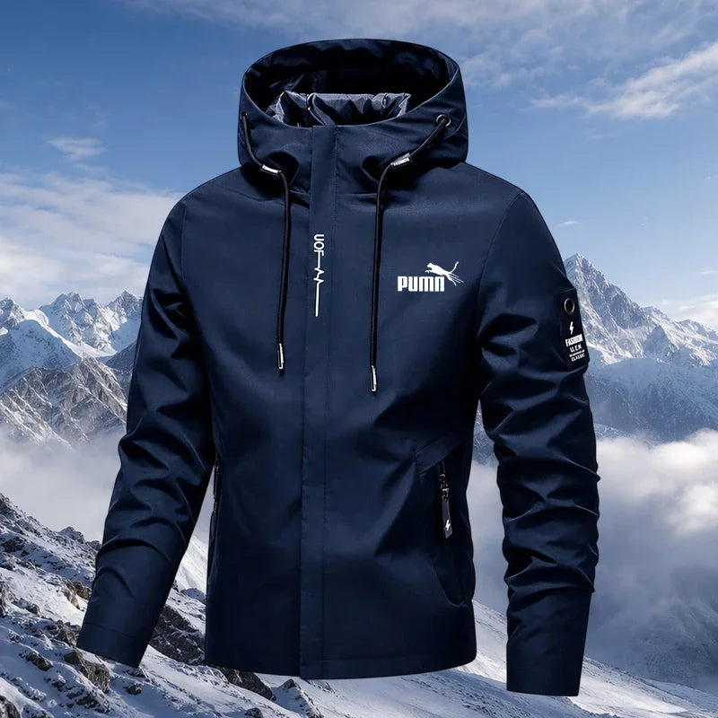 Men's Hooded Zip-Up Jacket