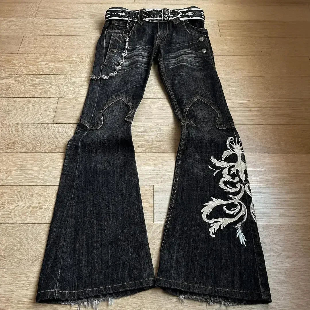 Women's High-Waist Wide-Leg Utility Jeans — product view