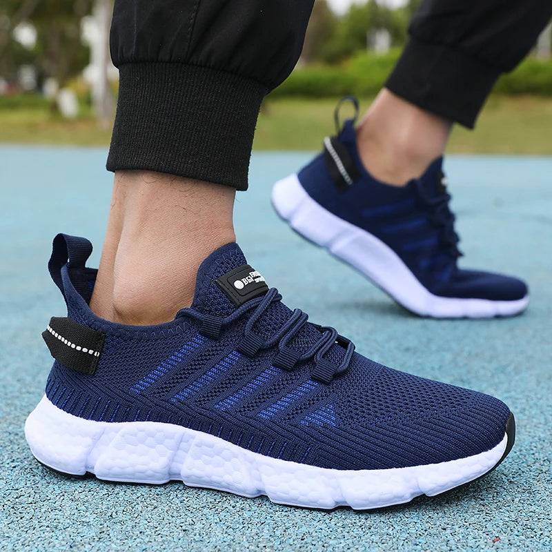 Men's Soft-Sole Mesh Sneakers