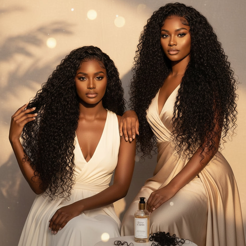 Deep Wave Human Hair Lace Wig — product view