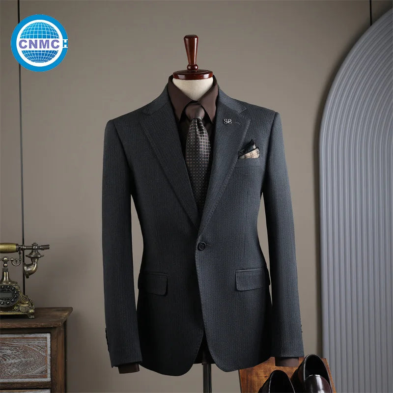 Men's Single-Breasted Two-Piece Suit Set — product view