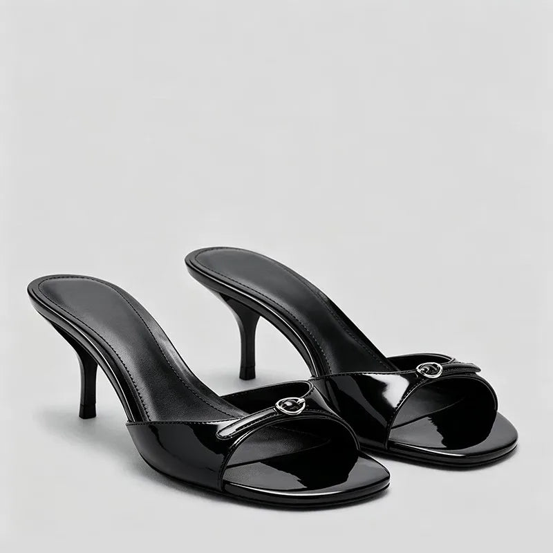 Women's Slim-Heel Open-Toe Mule Sandals