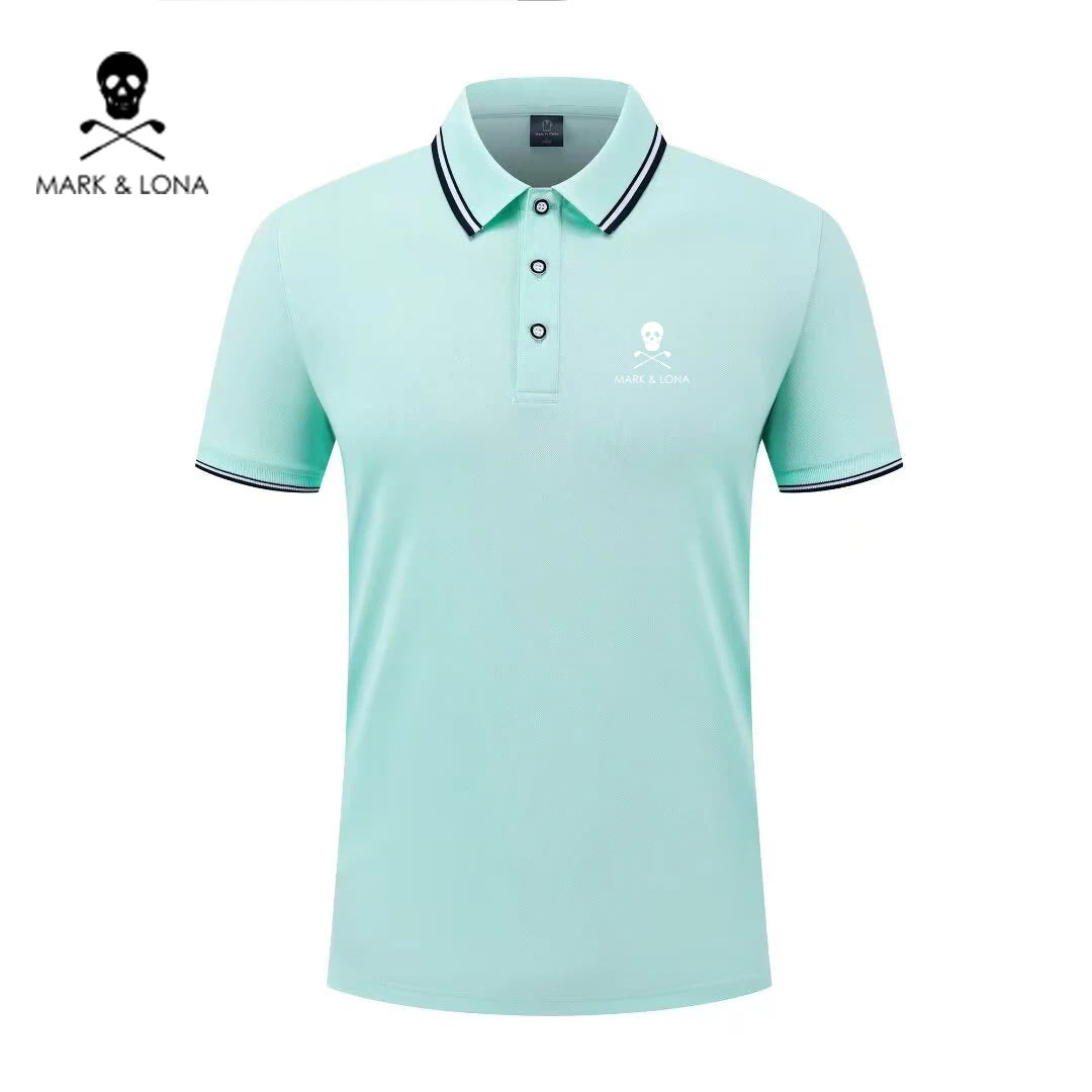 Men's Graphic Print Short-Sleeve Polo Shirt