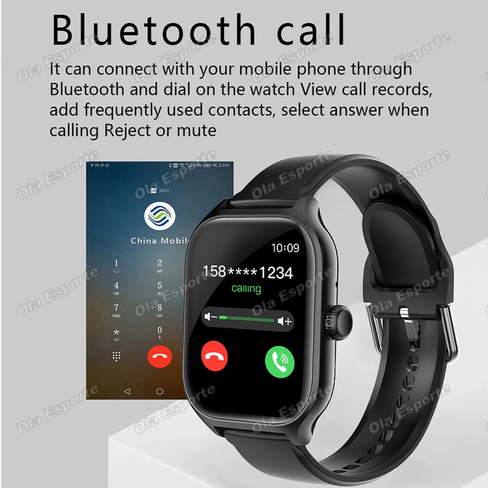 2.01-Inch Calling Smartwatch with Message Alerts
