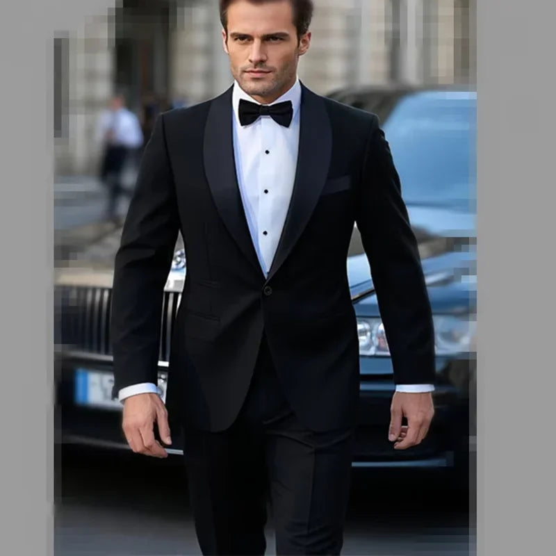 Men's One-Button Two-Piece Suit